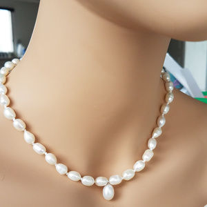 Vintage Pearl Kaori Cultured Necklace Bridal Gift